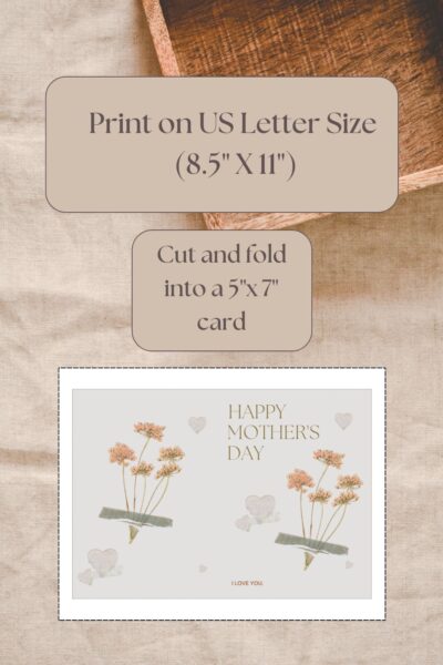 Printable Mother’s Day Card Template - Image 4